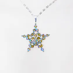 Pendant 40cm - Crater-Silver Chain - Pendant 40cm - Laiton argenté